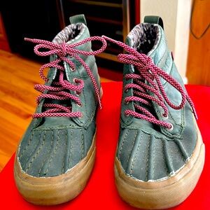 Vans waterproof fleece lined high top shoes